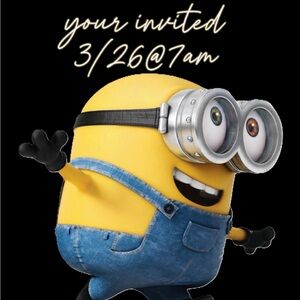 Minion Party Invitation Poster - Yellow